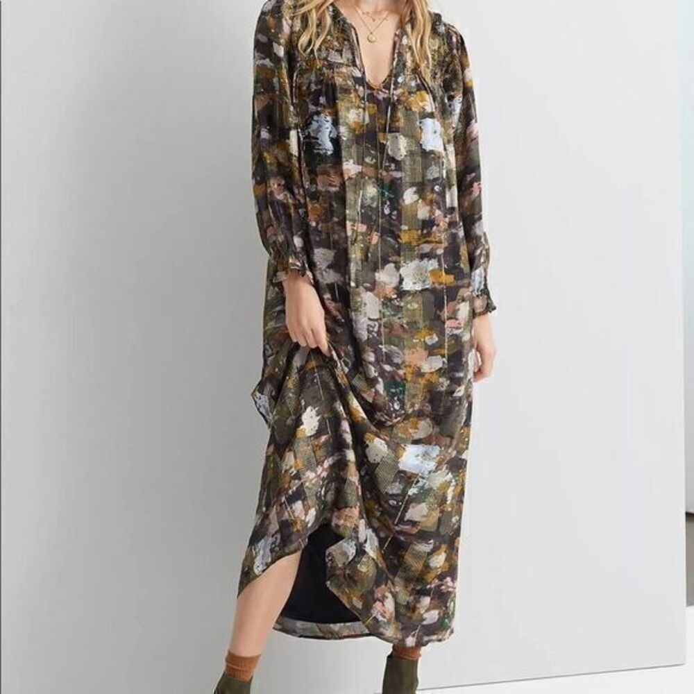 Anthropologie Blair Shimmer Maxi Dress NWT Small